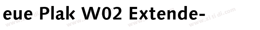 eue Plak W02 Extende字体转换